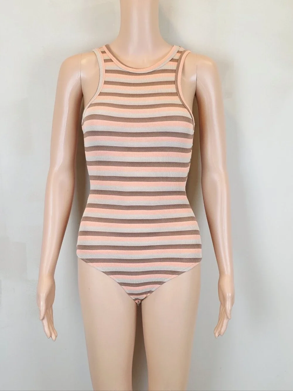 Princess Polly Sleeveless Stripe Bodysuit